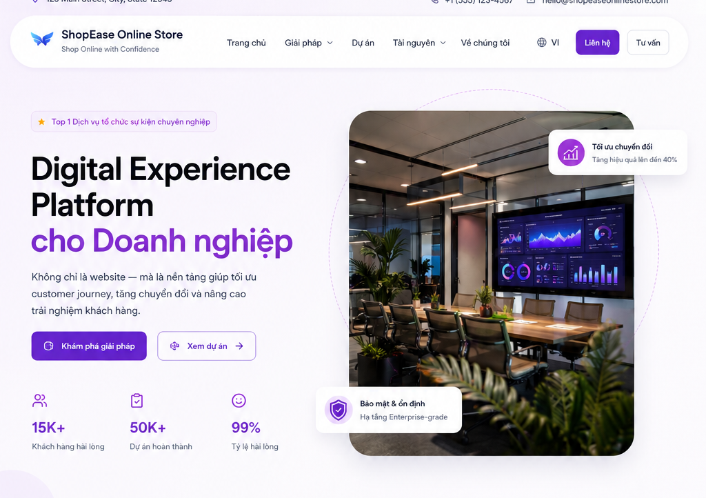 Giải pháp Website doanh nghiệp